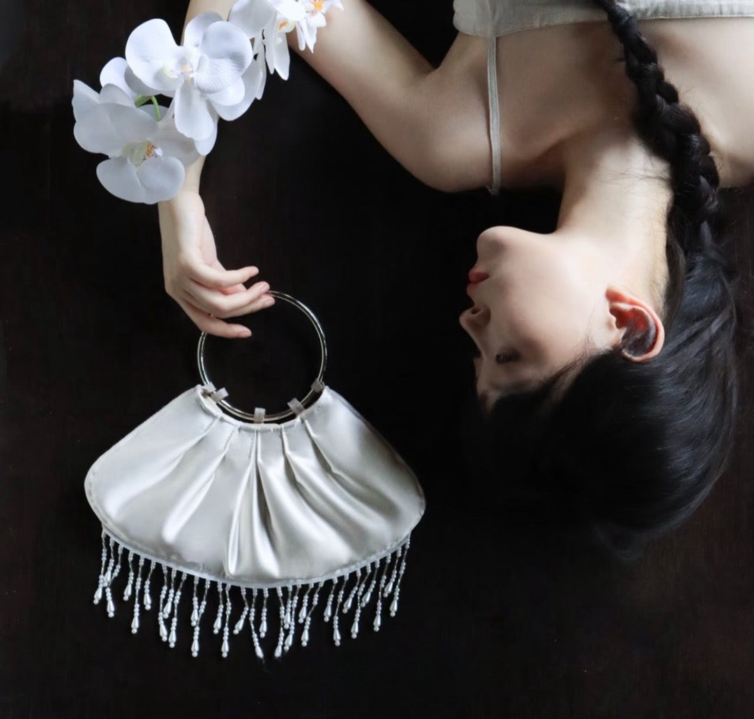 Tassel Cloud Hobo Bag